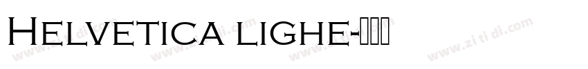 Helvetica lighe字体转换